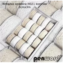 Penword Wst��ka ozdobna koronka 30mm, 20 x 3m
