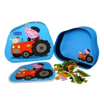 Puzzle dla dzieci w ozdobnym pude�ku 2x12 el. Farmer George Barbo Toys