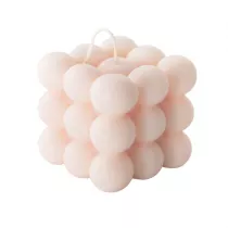 Mohani 100% Naturalna wieca bubble  z wosku rzepakowego - rowa, dua 150 g