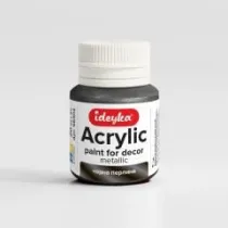 Farba akrylowa metaliczna Czarna pera 20ml