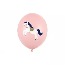 PartyDeco Balony Konik Pastel Pale Pink 30 cm