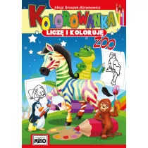 Zoo kolorowanka licz i koloruj