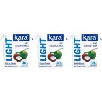 Kara Krem kokosowy light 11% UHT zestaw 3 x 200 ml