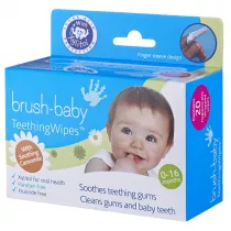 Brush-Baby Gaziki higieniczne z rumiankiem oraz z Xylitolem do czyszczenia dzise 0-16m 20 szt.