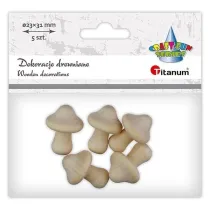 Titanum Drewniane grzybki 23x30mm 5 szt