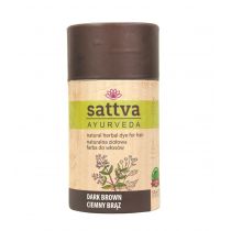 Sattva Natural Herbal Dye for Hair naturalna ziołowa farba do włosów Dark Brown 150 g