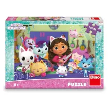 Puzzle 100 XXL Koci Domek Gabi, Orkiestra... Dino Toys