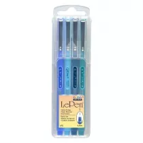 Cienkopisy Le Pen Blue 4 kolory