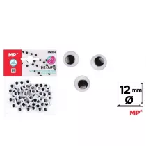 Mp Main Paper Oczy ruchome samoprzylepne 12mm