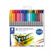 Staedtler Flamastry dwustronne Design Journey, 3 mm i 0.5-0.8 mm, 36 kolor�w 36 szt.