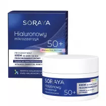 Soraya Hialuronowy Mikrozastrzyk krem do twarzy 50+ 50 ml