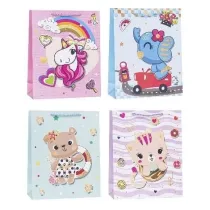 Torebka ozdobna 26x32x10cm dziecice mix ROZETTE