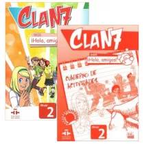 Clan 7 con Hola, amigos! 2. Podr�cznik i zeszyt �wicze� do j�zyka hiszpa�skiego