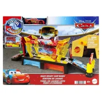 Cars. Myjnia samochodowa + autko ze zmian koloru Mattel