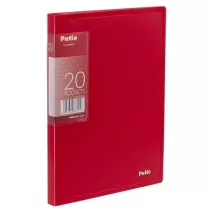 Teczka Clear Book A5 z 20 koszulkami - czerwona