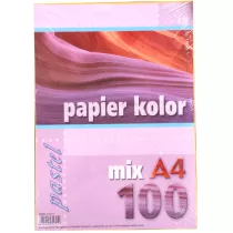 Papier ksero kolor pastelowy A4 100 kartek