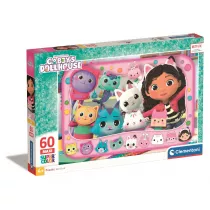 Puzzle maxi 60 el. Super Kolor Koci Domek Gabi Clementoni