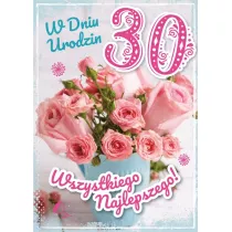 Armin Style KARNET URODZINY 30 B6 Z KOP AS GM-1026 FOL