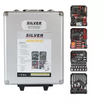 Silver Zestaw kluczy 419el. w walizce na kkach
