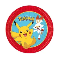 Godan Talerzyki papierowe Pokemon 23cm 8 szt