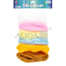 Aliga We�na do filcowania 6 kolor�w x 8 g WF-7826