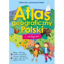 Atlas geograficzny Polski z naklejkami