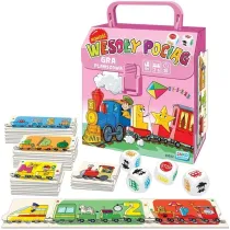 Weso�y poci�g. Gra planszowa (r�owy)