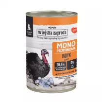 Wiejska Zagroda Karma mokra dla psa Monobiakowa Indyk (szczeniak) 400 g