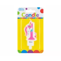 Godan �wieczka cyferka 1 z Jednoro�cem PF-SCJ1 7,8 cm