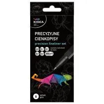 Derform Zestaw precyzyjnych cienkopis�w 6 szt. Kidea