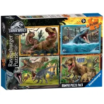 Puzzle 4x100 el. 2D Jurassic World Bumper Pack Ravensburger