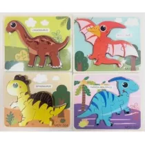 Puzzle drewniane dinozaury Toys Pawe� Wojda