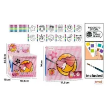 Kolorowanka Emoji farbki+p�dzelek