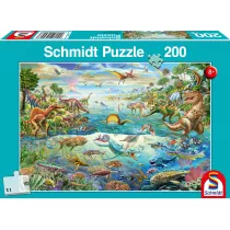 Puzzle 200 el. wiat dinozaurw G3