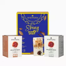 Orientana Zestaw Strong Skin&Spirit: 2 x serum do twarzy i zawieszka zapachowa 2 x 30 ml