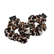 Glov Satin Scrunchies satynowe gumki do w�os�w M Cheetah 2 szt.