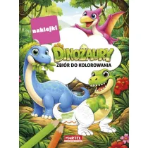 Zbi�r do kolorowania z naklejkami Dinozaury