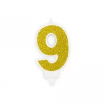 PartyDeco �wieczka urodzinowa 9 7cm