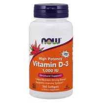 Now Foods Witamina D-3 1000 IU Suplement diety 360 kaps.