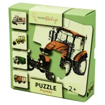 Puzzle 4 el. Pojazdy Mama Maluje