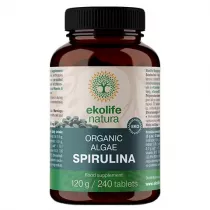 Ekolife Natura Ekologiczna Spirulina 500 mg Suplement diety 240 tab. Bio