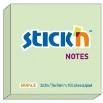 Stickn Notes samoprzylepny Pastel 76 x 76 mm zielony