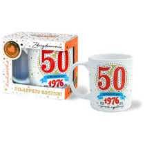 Kukartka Kubek Premium Urodziny 50