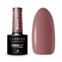 Claresa Soak Off UV/LED Brown lakier hybrydowy 305 5 g