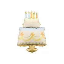 PartyDeco Balon foliowy Tort 62x104cm