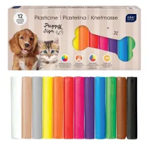 Interdruk Plastelina 12 kolorw Puppy Sign
