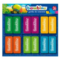 St. Majewski Gumka do �cierania Bambino MAJEWSKI p36, mix cena za 1 szt