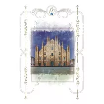 Karnet 12x18cm + koperta Katedra Duomo Mediolan
