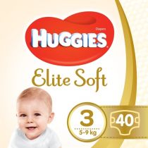 Huggies Pieluchy Jumbo 3 (5-9 kg) Elite Soft 40 szt.