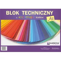 Wektor Blok rysunkowy kolorowy A3 8 kartek 10 szt.